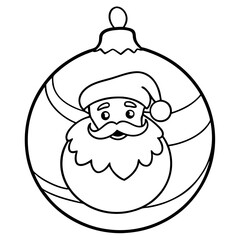 A vector of christmas ornament outline design Art 