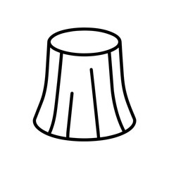 tree stump icon vector