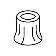 tree stump icon vector