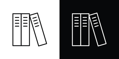 Library icon. Editable strokes icons for your design