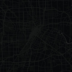 Houston City Map Art Print Sleek Urban Grid Designs in Black and Gray Minimalist Blueprint Style Wall Decor Featuring Refined Monochrome Linework and Modern Metropolitan Aesthetics.