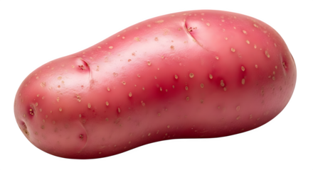 A single red potato on a plain black background png, transparent, white background, ai generated, 