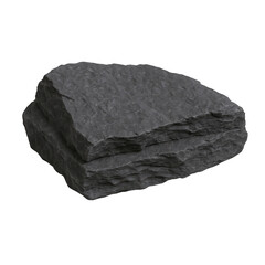 Obraz premium Textured Dark Grey Slate Stone Layers with Rough Edges and Natural Surface Detail