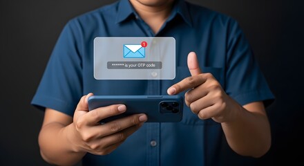 Understanding otp security receiving one time password on mobile phone for verification process