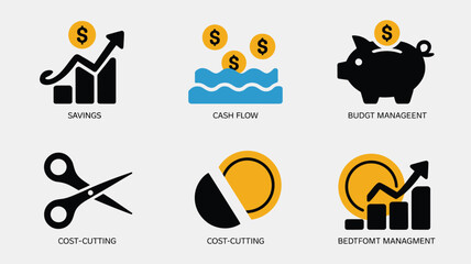 Fototapeta premium A flat vector icon set for your business design