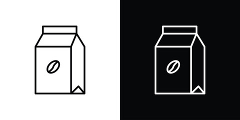 Coffee paper bag icon. Editable strokes icons for your design