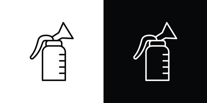 Breast pump icon. Editable strokes icons for your design