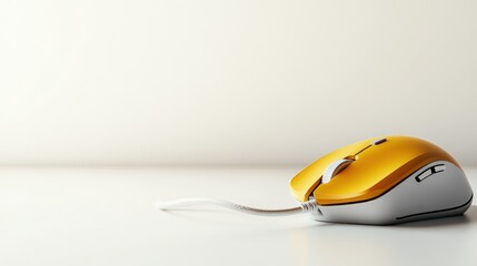 Computer mouse with cable for desktop technology and digital interface