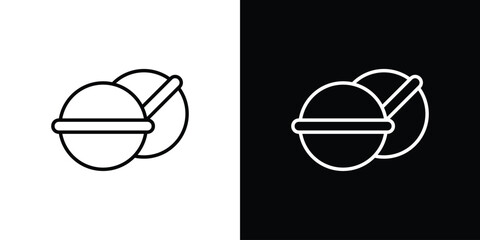 Bath salts bomb icon. Editable strokes icons for your design