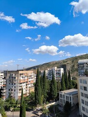Sunny urban landscape