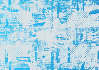 Glitch distorted geometric shape . Noise destroyed logo . Trendy cyber punk poster . Glitched frame .Grunge textured . Distressed effect .Vector shapes with a halftone dots screen print texture.