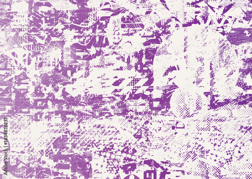 Poster glitch distorted geometric shape . noise destroyed logo . trendy cyber punk poster . glitched frame 