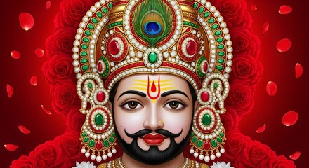 Khatu shyam ji hd wallpaper download, hindu god image, shyam baba photo, khatu shyam art