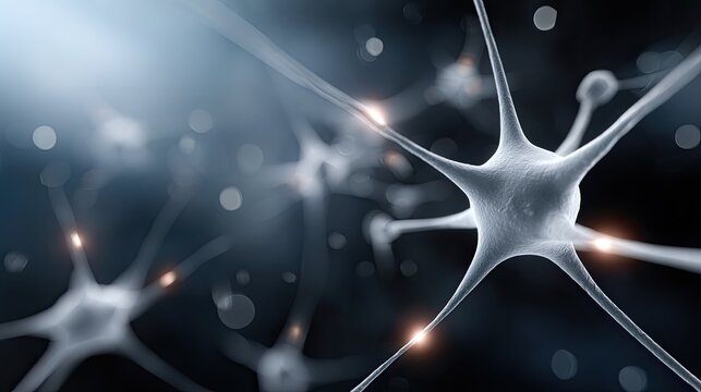 Colorful molecules are interconnected, demonstrating complex interactions with a blurred background enhancing the focus on their design