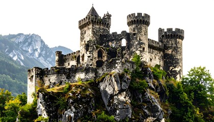 Ancient fortress perched on a mountain