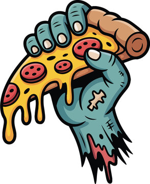 Naklejki Cool Cosmic Pizza, Galactic Slice Shades, Chill Planet Pizza, Pizza in Space Glasses, Cosmo Pizza Vibes, Pizza Party, Funny Food Character Illustration, Pizza, vector Pizza, vector Illustrator