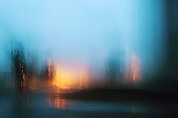 Obscured and abstract artwork with a blurred effect