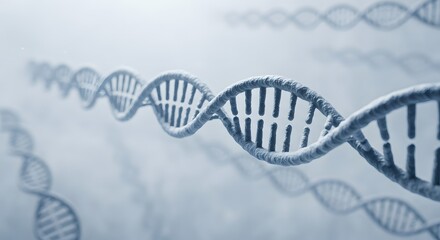 Intricate DNA Double Helix Microscopic View of Genetic Code.