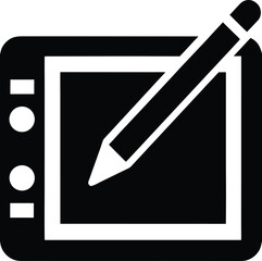 Pencil and ruler and eraser icon on paper vector illustration for office and writing design