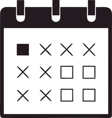 Vector calendar icon set for web and business design