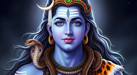 Shiva hindu god wallpaper hd image digital art mahadev hinduism indian deity spiritual art