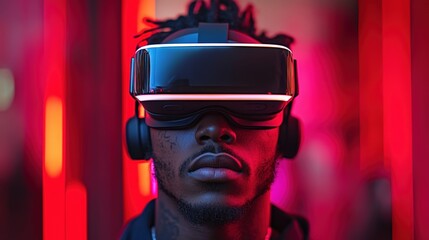 Immersive virtual reality experience urban digital futuristic environment view technology innovation