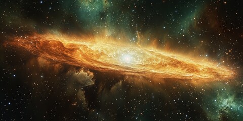 Exploring cosmic wonders spiral galaxy in deep space astro celestial environment ethereal viewpoint