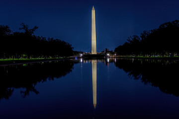 Washington Monument in Washington DC at night