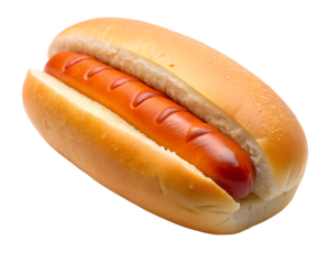 hot dog with mustard isolated on white background. PNG Transparent file type with high definition quality And vibrant color grading Available.
