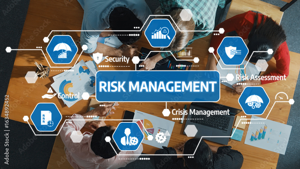 Poster Comprehensive Risk Management Strategies and Visuals in a Collaborative Setting for Effective Business Solutions and Decision-Making Processes. Amity