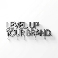 Trendy Commercial Slogans with Stunning Visual Design in liquid style 