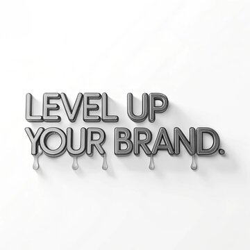 Trendy Commercial Slogans with Stunning Visual Design in liquid style 
