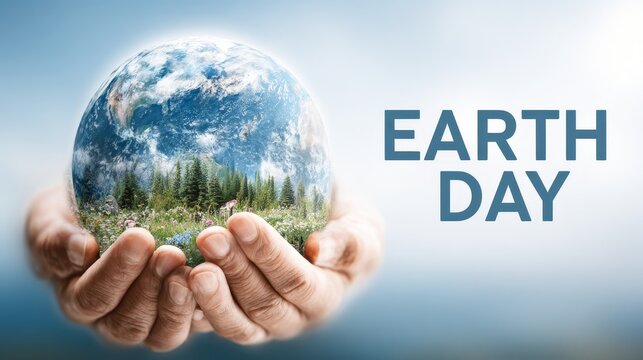 Earth day celebration global focus visual art nature close-up environmental awareness