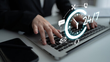 24-hour customer support via help desk, live chat, and online services ensures technical assistance...