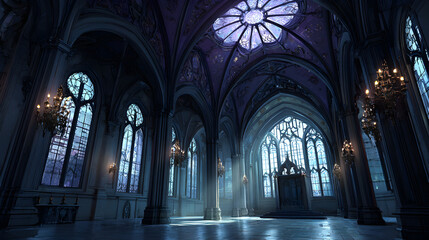Fototapeta premium Gothic cathedral interior