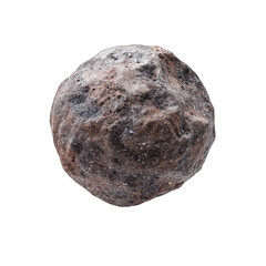 Fototapeta premium Volcanic rock sphere, studio shot, dark background, geology sample