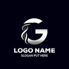 G letter Letter Genetic DNA logo