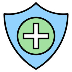 Insurance lineal color icon