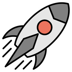 Startup lineal color icon