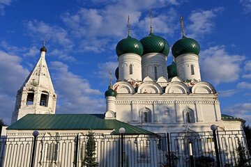 View of the Church of the Resurrection of the Lord on Debra in the ancient Russian city of Kostroma.
