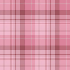 Seamless pattern with pleasant light and dark pink colors for plaid, fabric, textile, clothes, tablecloth and other things. Vector image.