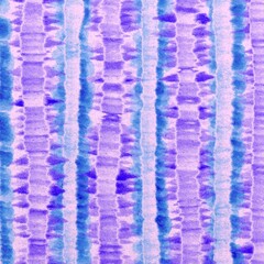 Abstract Tie-Dye Pattern on Textured Paper, Vibrant Purple and Blue Stripes