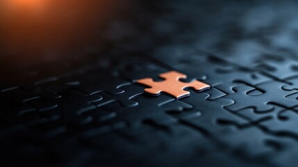 Missing puzzle piece problem solution abstract concept