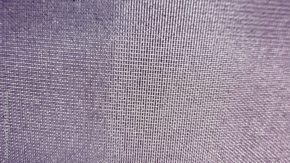 Poster macro closeup of purple linen textile with fine grid weave texture ideal for fabric design or 3d mod