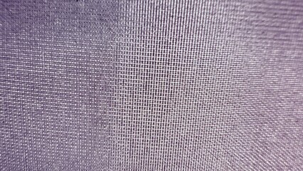 macro closeup of purple linen textile with fine grid weave texture ideal for fabric design or 3d modeling

