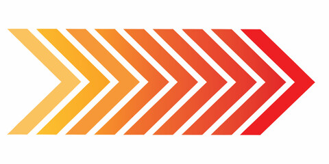 Chevron arrow gradient progress indicator