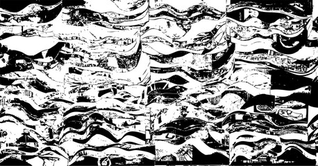 Rustic grunge vector texture with grain and stains. Abstract noise background. Weathered surface.