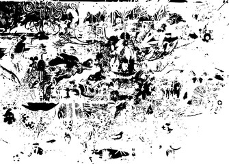 Rustic grunge vector texture with grain and stains. Abstract noise background. Weathered surface.