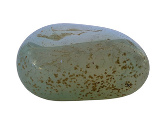 Moss Agate on a white background