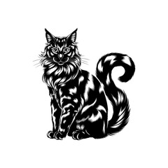 black and white cat vector illustration of a black cat photo image jpg .